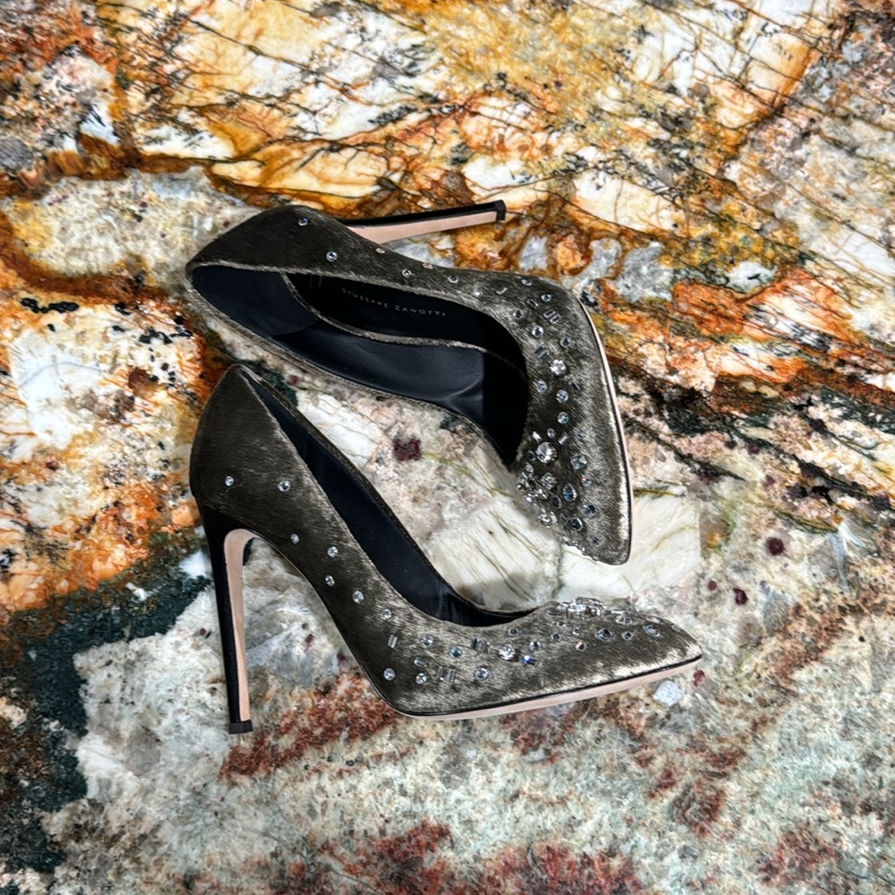 Giuseppe ZANOTTI Jewelled Stiletto Pumps NIB! 8.5 $825 VIDEO! Verdiana Bisonte - Picture 6 of 16